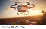 delivery automated technology ai generated. Стоковое AI-изображение, AI-художник Vectorwin / Фотобанк Лори