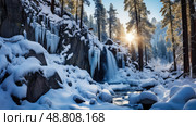 photograph tahoe winter ai generated. Стоковое AI-изображение, AI-художник Vectorwin / Фотобанк Лори