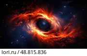 galaxy space black hole ai generated. Стоковое AI-изображение, AI-художник Vectorwin / Фотобанк Лори