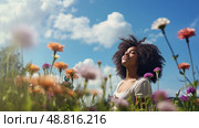 success black woman professional ai generated. Стоковое AI-изображение, AI-художник Vectorwin / Фотобанк Лори