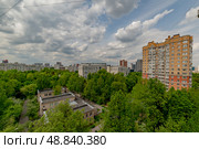 Двор в районе Зюзино. Стоковое фото, фотограф Игорь Рожков / Фотобанк Лори