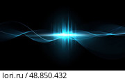 Electromagnetic field visualization, neon colors and flowing current lines. Chaotic lightning grid pattern, bright electric energy on dark tech grid. Energy wave color gradient, abstract electric particles in motion. Стоковое AI-изображение, AI-художник ALLA YURTAYEVA / Фотобанк Лори