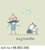 canine teaches the dog to bring a suitcase. Стоковая иллюстрация, агентство Ingram Publishing / Фотобанк Лори