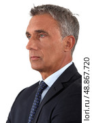 Portrait of a serious businessman. Стоковое фото, агентство Ingram Publishing / Фотобанк Лори