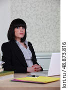a business woman at work. Стоковое фото, агентство Ingram Publishing / Фотобанк Лори