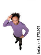 high angle shot of man. Стоковое фото, агентство Ingram Publishing / Фотобанк Лори