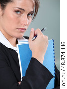 Serious female executive. Стоковое фото, агентство Ingram Publishing / Фотобанк Лори
