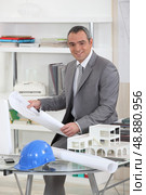 Architect in his office. Стоковое фото, агентство Ingram Publishing / Фотобанк Лори