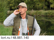 portrait of a hunter. Стоковое фото, агентство Ingram Publishing / Фотобанк Лори