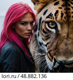 Взгляд. Стоковое AI-изображение, AI-художник Genrich Shum / Фотобанк Лори