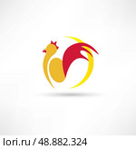 rooster wakes up in the morning icon. Стоковая иллюстрация, агентство Ingram Publishing / Фотобанк Лори
