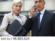 Young businesswoman and director looking worried. Стоковое фото, агентство Ingram Publishing / Фотобанк Лори
