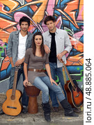Young music band. Стоковое фото, агентство Ingram Publishing / Фотобанк Лори