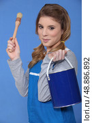 Female painter. Стоковое фото, агентство Ingram Publishing / Фотобанк Лори