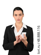 Young woman in a suit. Стоковое фото, агентство Ingram Publishing / Фотобанк Лори