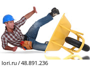 Laborer tumbling down. Стоковое фото, агентство Ingram Publishing / Фотобанк Лори