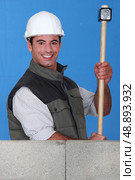 construction worker. Стоковое фото, агентство Ingram Publishing / Фотобанк Лори