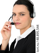 Telephone operator. Стоковое фото, агентство Ingram Publishing / Фотобанк Лори