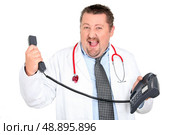 Overwhelmed doctor. Стоковое фото, агентство Ingram Publishing / Фотобанк Лори
