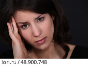 Woman with headache. Стоковое фото, агентство Ingram Publishing / Фотобанк Лори
