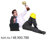 Victorious Executive. Стоковое фото, агентство Ingram Publishing / Фотобанк Лори