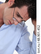 Overwhelmed businessman. Стоковое фото, агентство Ingram Publishing / Фотобанк Лори