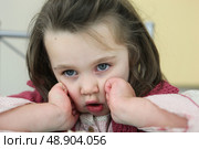 A grumpy child. Стоковое фото, агентство Ingram Publishing / Фотобанк Лори