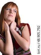 a seductive red head woman. Стоковое фото, агентство Ingram Publishing / Фотобанк Лори