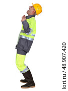 craftsman shouting. Стоковое фото, агентство Ingram Publishing / Фотобанк Лори