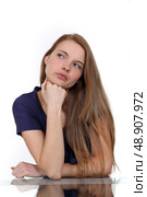 Woman having a dilemma. Стоковое фото, агентство Ingram Publishing / Фотобанк Лори