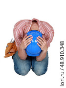 Upset tradesperson. Стоковое фото, агентство Ingram Publishing / Фотобанк Лори
