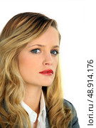 Sensitive blonde woman. Стоковое фото, агентство Ingram Publishing / Фотобанк Лори