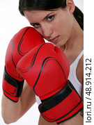 Female boxer. Стоковое фото, агентство Ingram Publishing / Фотобанк Лори