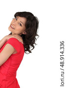 seductive brunette woman. Стоковое фото, агентство Ingram Publishing / Фотобанк Лори