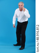 Man with a can-do attitude. Стоковое фото, агентство Ingram Publishing / Фотобанк Лори