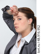 Tired businesswoman. Стоковое фото, агентство Ingram Publishing / Фотобанк Лори