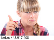 Angry blonde. Стоковое фото, агентство Ingram Publishing / Фотобанк Лори