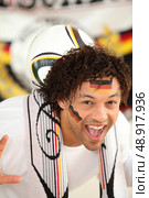 A German football supporter. Стоковое фото, агентство Ingram Publishing / Фотобанк Лори