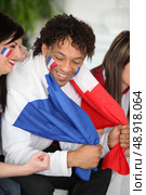 French supporters. Стоковое фото, агентство Ingram Publishing / Фотобанк Лори