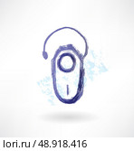 bluetooth headset grunge icon. Стоковая иллюстрация, агентство Ingram Publishing / Фотобанк Лори