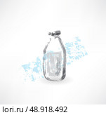 milk bottle grunge icon. Стоковая иллюстрация, агентство Ingram Publishing / Фотобанк Лори
