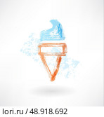 Ice-cream grunge icon. Стоковая иллюстрация, агентство Ingram Publishing / Фотобанк Лори