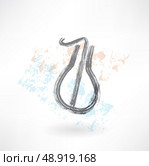 jew's-harp grunge icon. Стоковая иллюстрация, агентство Ingram Publishing / Фотобанк Лори