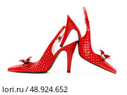 Female shoes on white background. Стоковое фото, агентство Ingram Publishing / Фотобанк Лори