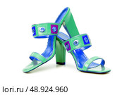 Female shoes on white background. Стоковое фото, агентство Ingram Publishing / Фотобанк Лори
