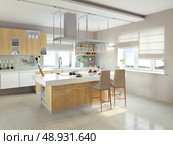 modern kitchen interior (CG concept) Стоковое фото, агентство Ingram Publishing / Фотобанк Лори