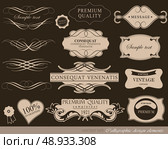 calligraphic design elements and page decoration/ vector set. Стоковая иллюстрация, агентство Ingram Publishing / Фотобанк Лори