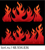 Seamless Flaming teksture. Стоковая иллюстрация, агентство Ingram Publishing / Фотобанк Лори