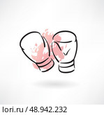 boxing gloves grunge icon. Стоковая иллюстрация, агентство Ingram Publishing / Фотобанк Лори