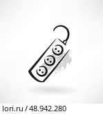 electric extension cord grunge icon. Стоковая иллюстрация, агентство Ingram Publishing / Фотобанк Лори